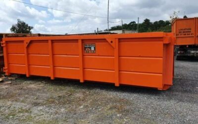 Location de bennes de 20m3 pour évacuer de gros volumes de tout venant sur vos gros chantiers proche Bordeaux en Gironde